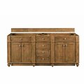 James Martin Vanities Bristol 72in Double Vanity Cabinet, Saddle Brown 157-V72-SBR